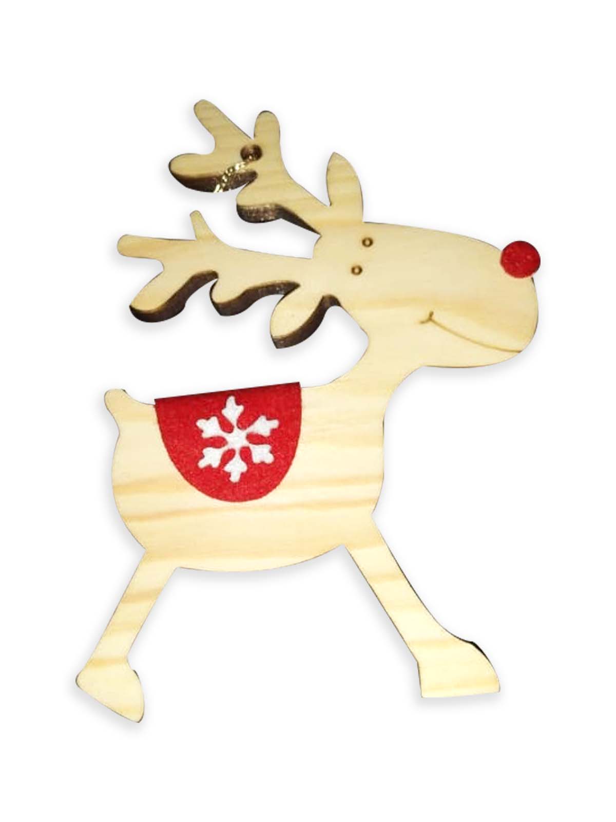 Crafters Collection W008 - Wooden reindeer Hanging Deco