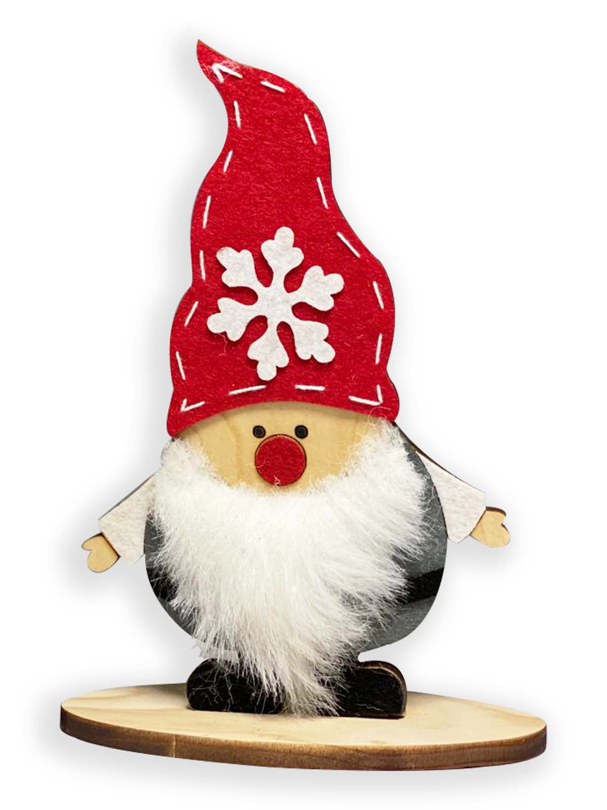 Crafters Collection W003 - Wooden Red Hat Gnome Table Top 